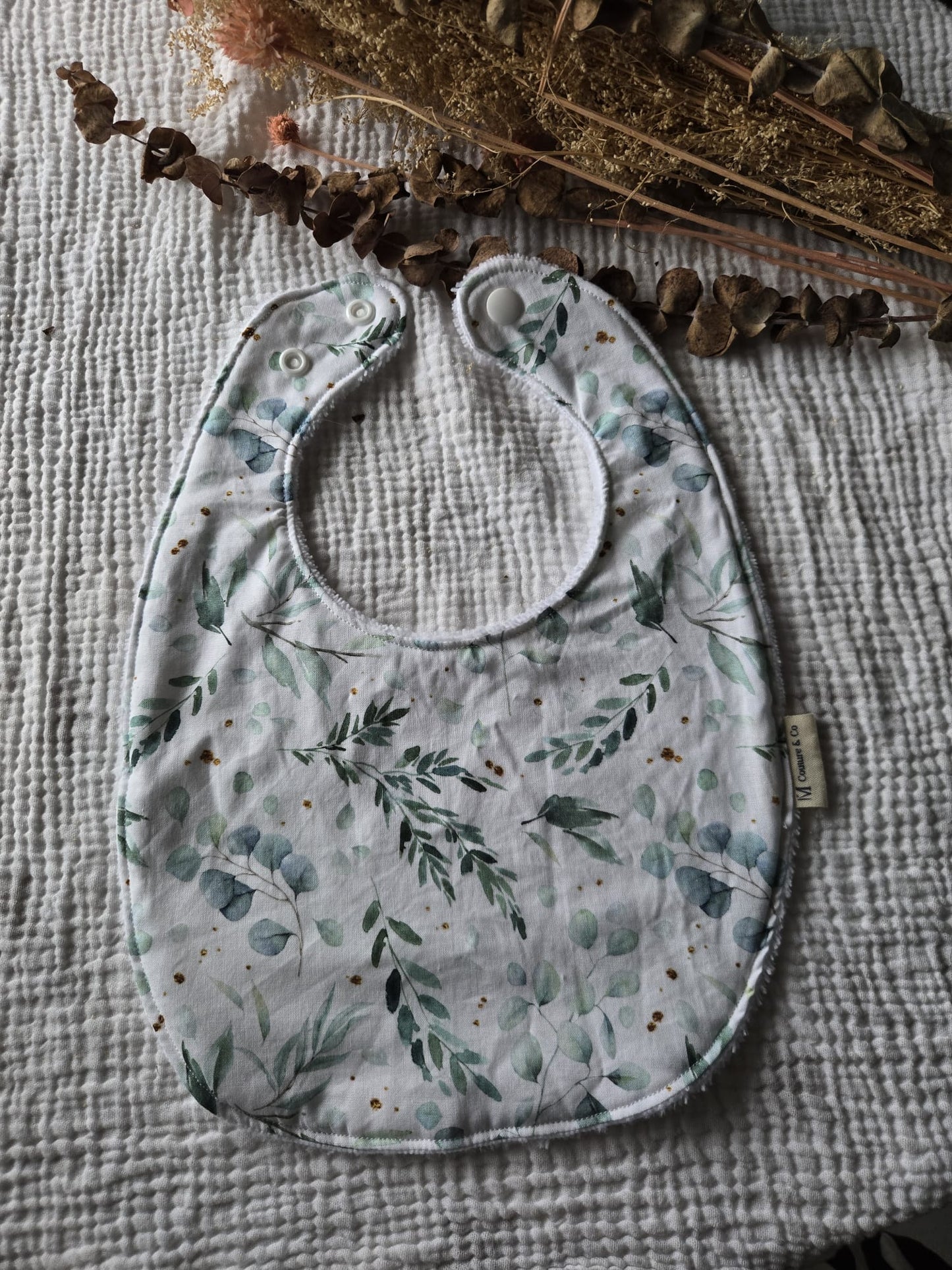 Bavoir repas Pistache